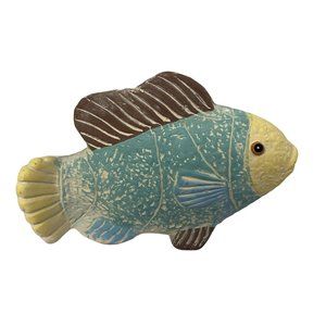 Vintage K's Collection Collectible Fish Figurine Sculpture Ceramic‎ Multi